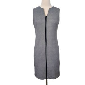 Margaret M Dress Sleeveless Stretch Gray Mix Womens Size Medium Business Career